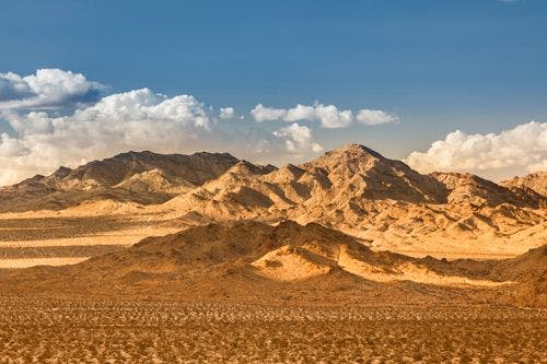 View of Santa Rosa and San Janita Mountains in the desert