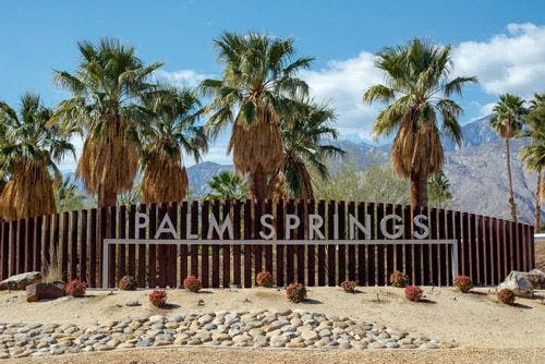 Palm Springs city sign