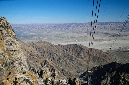 Palm Springs Aerial Tramway view from mountaintop