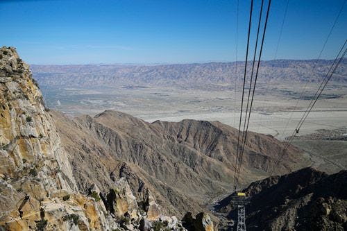 Palm Springs Aerial Tramway view from mountaintop