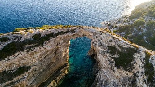 Tripitos Arch - a natural rock arch over the sea