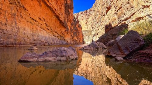 Canyon and river in Big Bend National Park