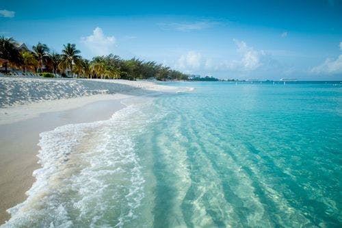 White sand beach on Turks and Caicos