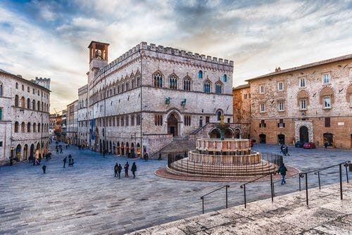 The central square of Perugia