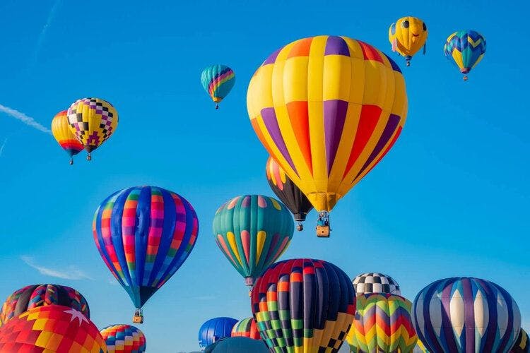 A hot air balloon ride in Kissimmee Orlando Florida