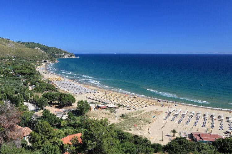View of Sperlonga Beach in Lazio