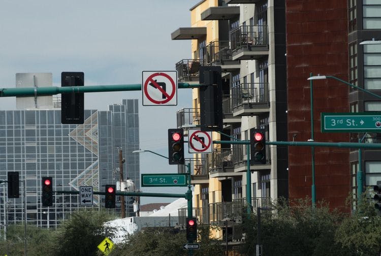 Roosevelt Art District in Phoenix road signs
