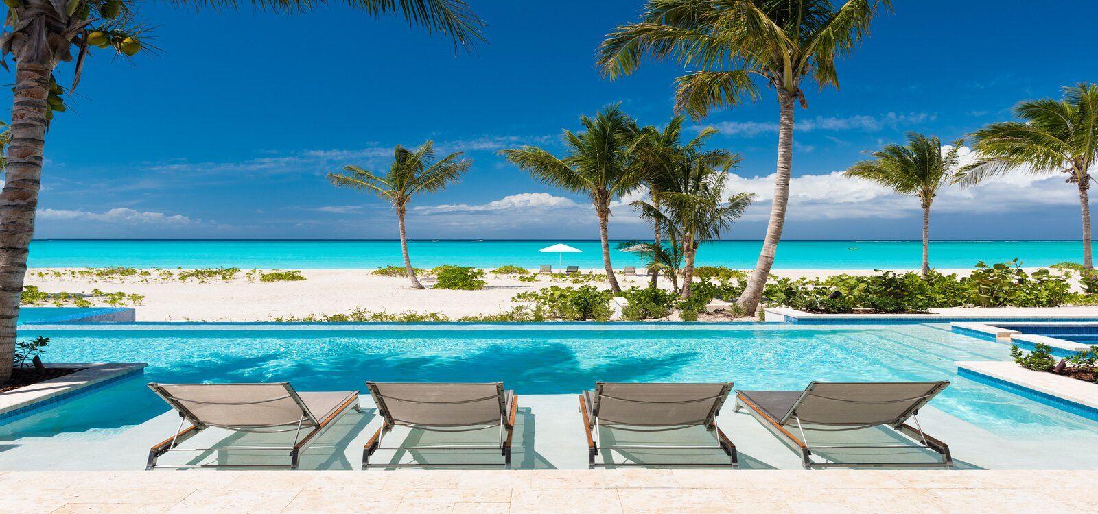 Turks and Caicos villas with private pool, Hawksbill Beach, Top Villas