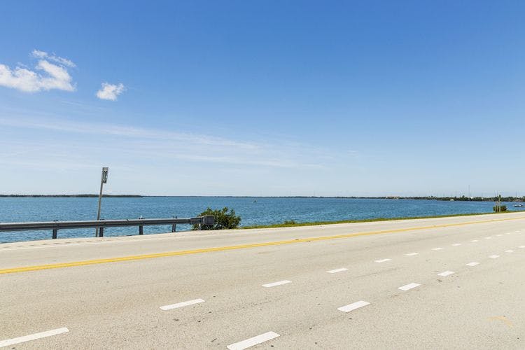 Road by the Atlantic Ocean in Florida