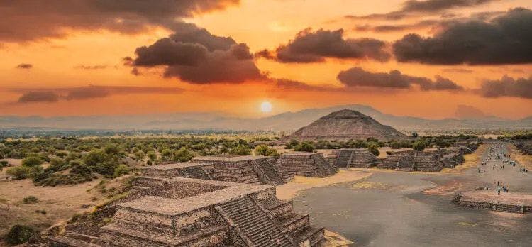 The Temple of the Sun in Mexico