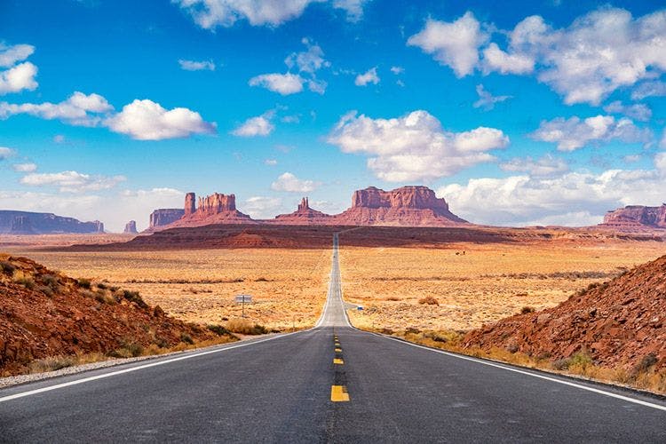 A road through the Arizona desert