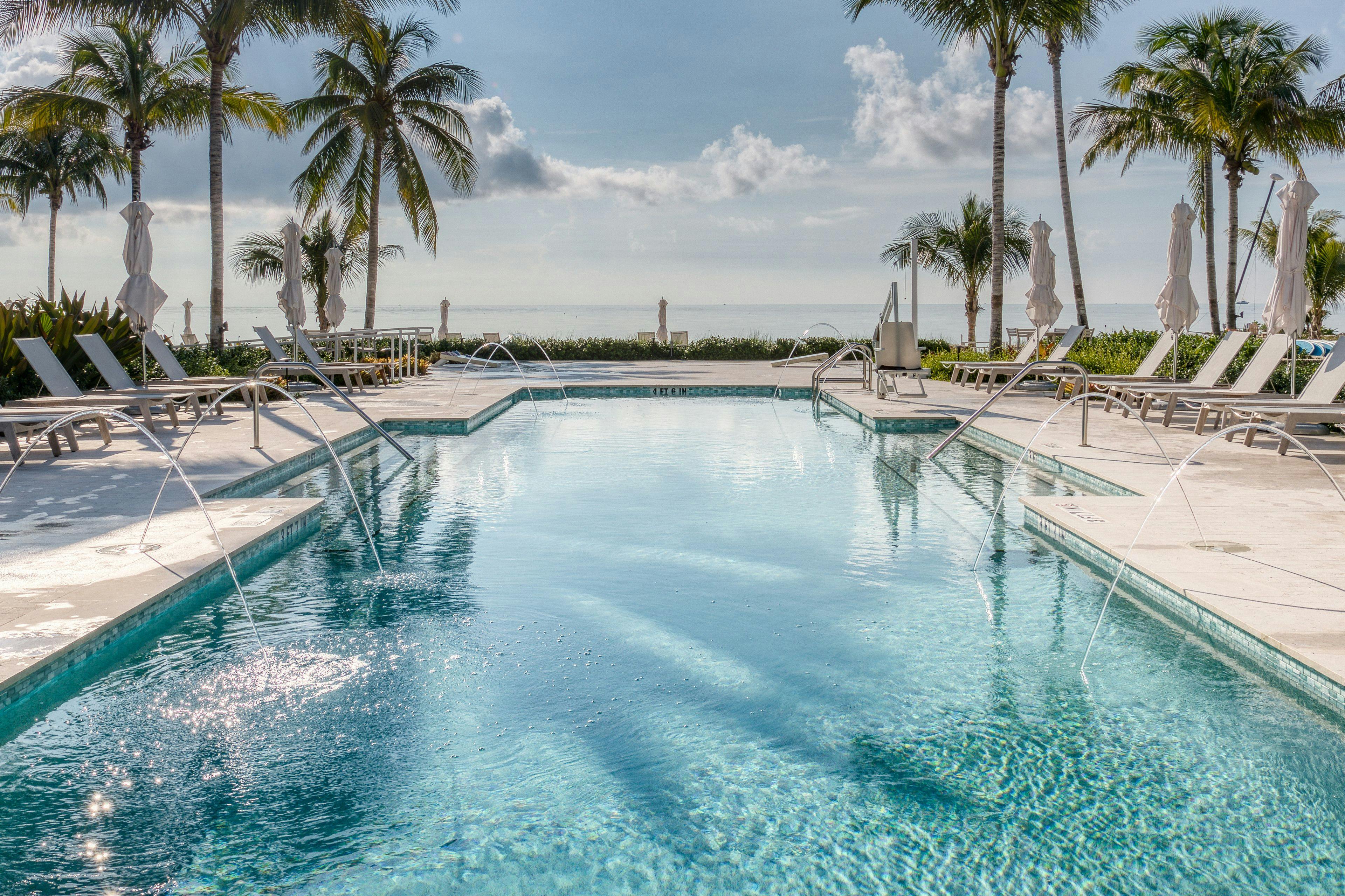 Communal outdoor pool in Islamorada Florida Keys
