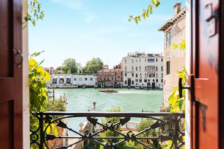 Ducissa Venice villa window with view of Grand Canal