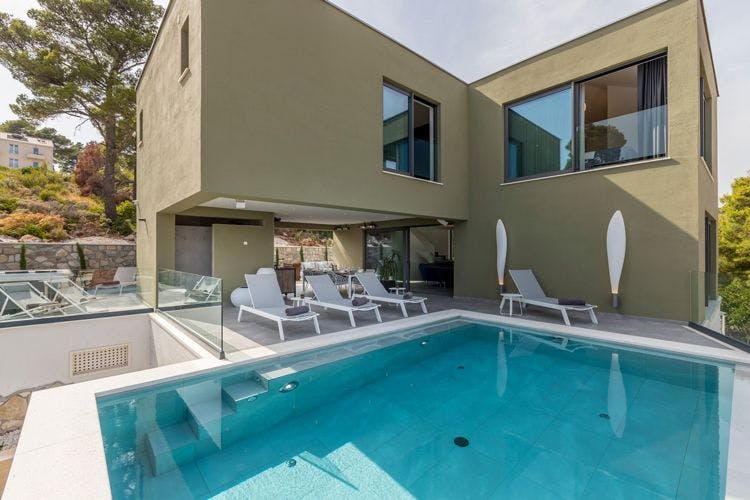 Vacation rentals in Brac with private pools - Villa Angelina modern villa with private pool