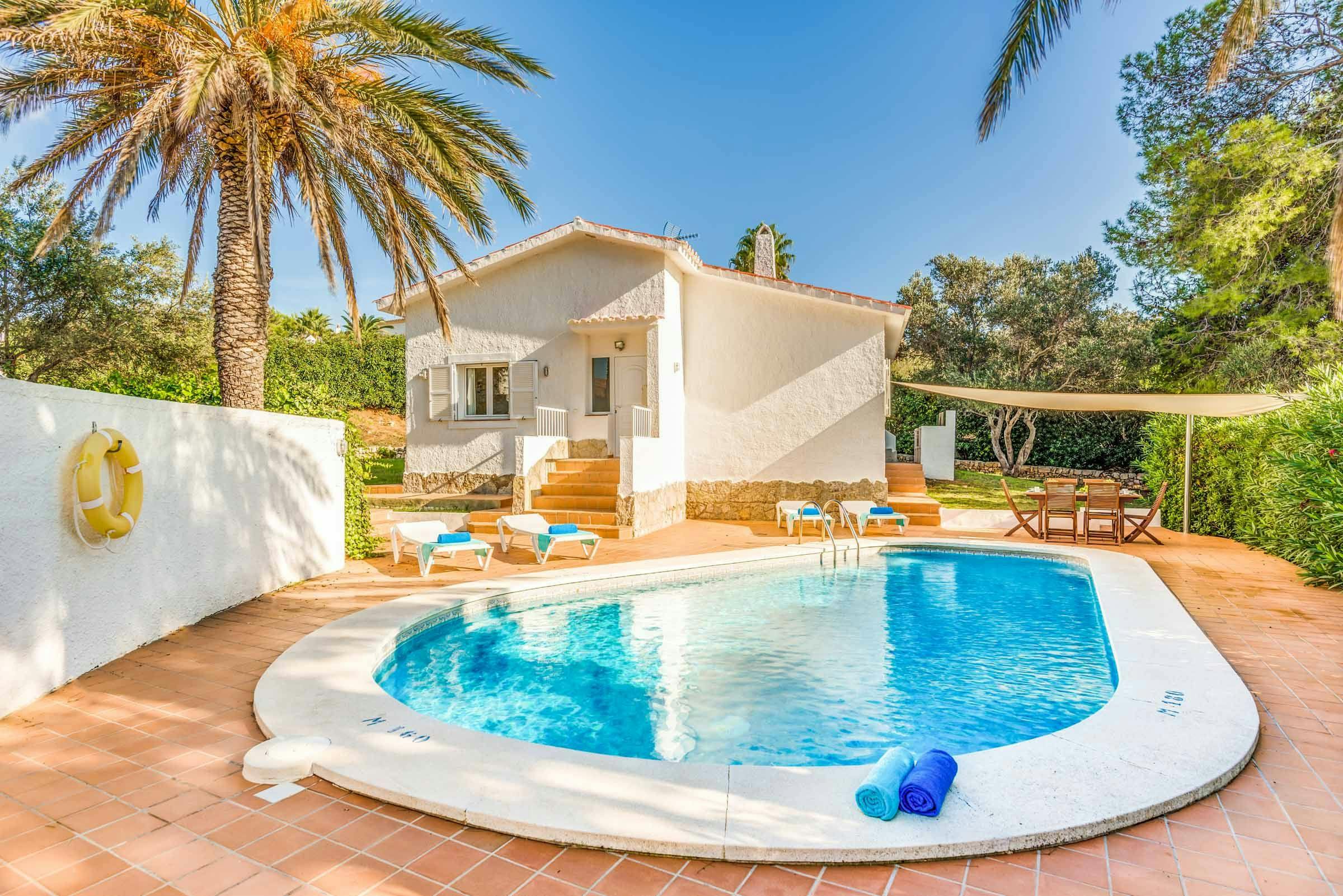 Villas in Menorca with a private pool - Villas Marismas Sombra small vacation home with private pool