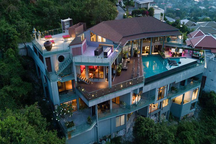 Villas in Thailand for large groups - Cheong Mon 8141 large multi-story villa