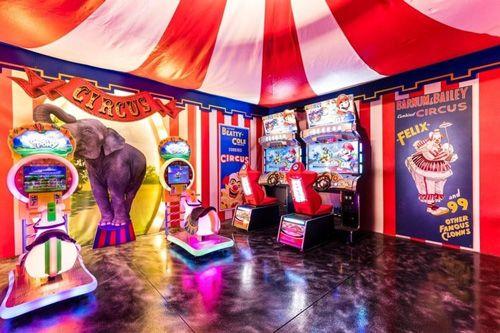 Circus themed games room