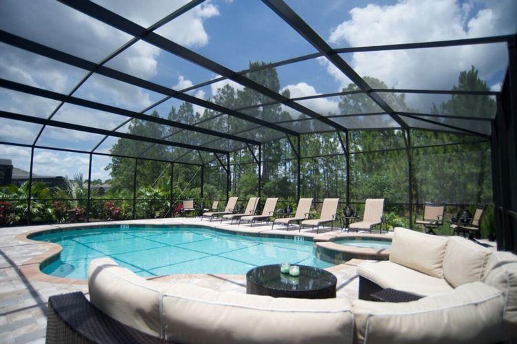 WaterSong villas with private pools - Watersong 27 private covered pool area