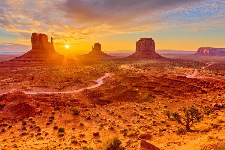 Amazing scenery of Arizona landscape
