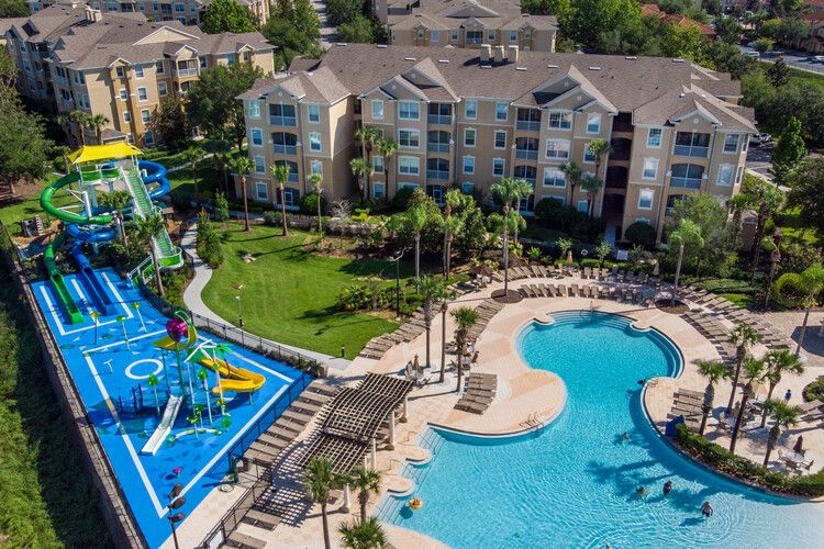 Windsor Hills resort water park view from above, Top Villas