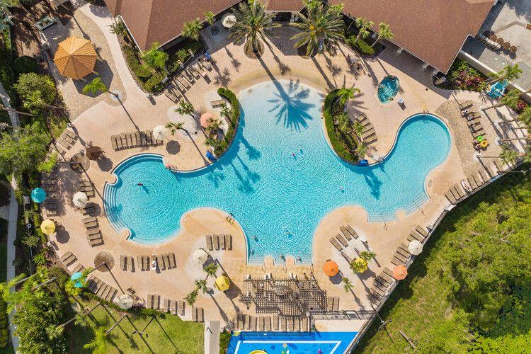 Windsor Hills vs Windsor at Westside, aerial resort pool at Windsor Hills, Top Villas