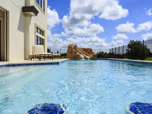 Reunion Resort 3000 vacation rental with basketball court and pool