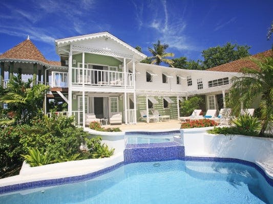 Saline Reef sea view villas in Cap Estate with pool