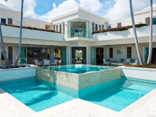 Pearls of Long Bay Estate luxury villas with tennis courts and pools