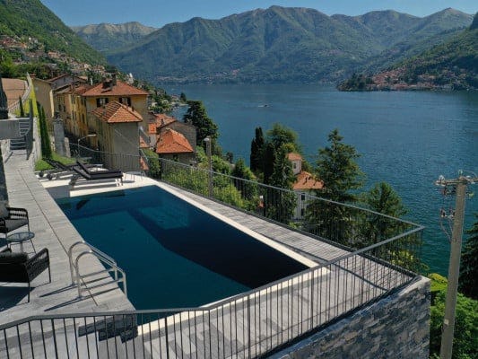 Evania Lake Como rental with pool