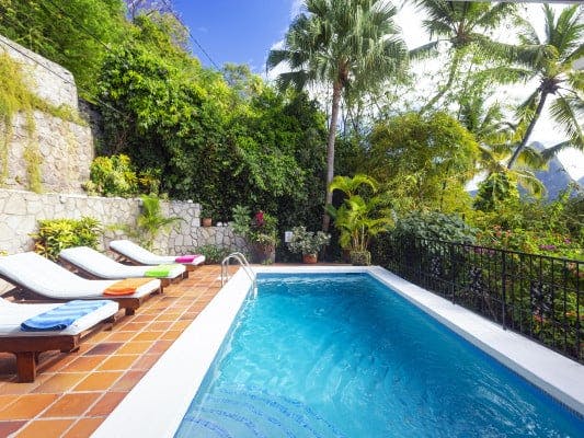 La Bagatelle Saint Lucia luxury villa rentals with private pools