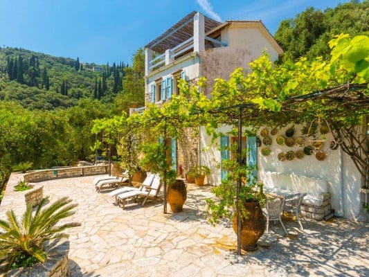 Villas in Greece The Olive Press - Agni Bay in Corfu
