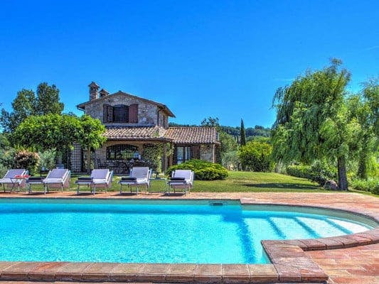 Casa Del Salice Umbria villa rentals with pool