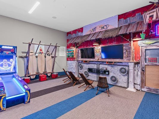 Reunion Resort 70 vacation rental with basketball court and games room