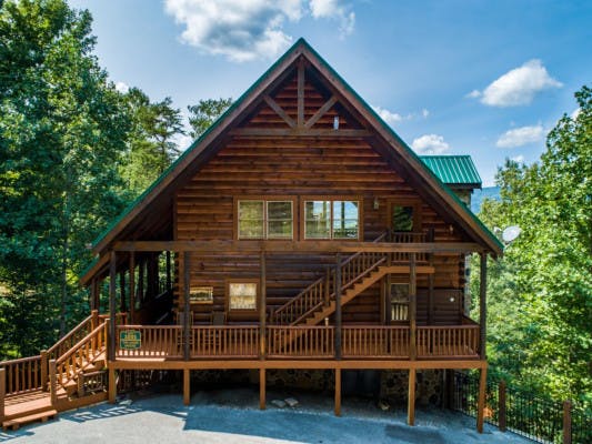 Pigeon Forge 72 Large group log cabins with hot tubs