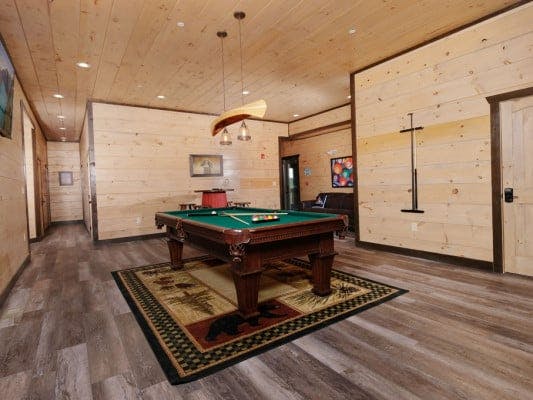 Pigeon Forge 100 vacation rental with home theater and game room