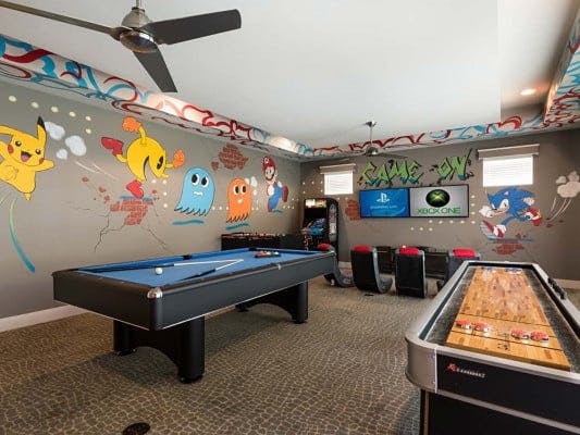 Reunion Resort 950 vacation rental with basketball court and games room