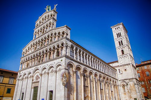 Chiesa di San Michele in Foro white marble cathedral in Lucca