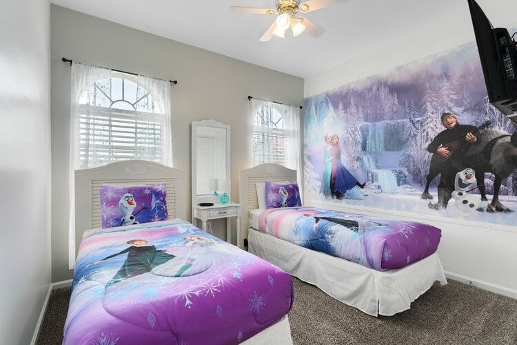 winter themed bedroom