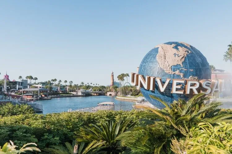 Universal Studios globe and park