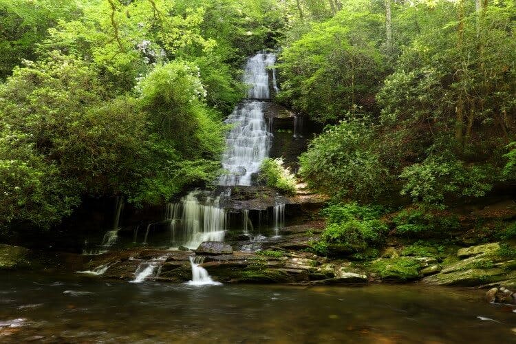 waterfalls in the smoky mountains