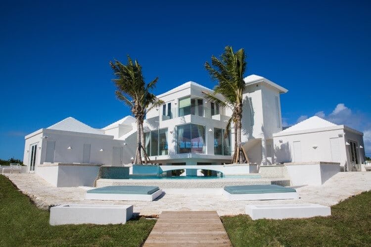 Large white villa