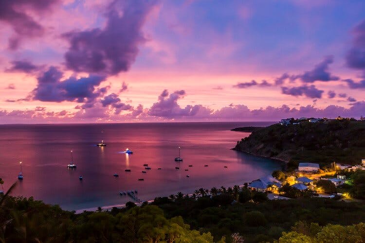 Anguilla at sunset