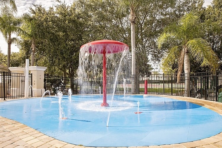 small splash park for children
