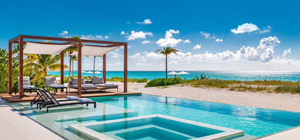 Vision Beach pool Turks and Caicos Top Villas Award Nominations