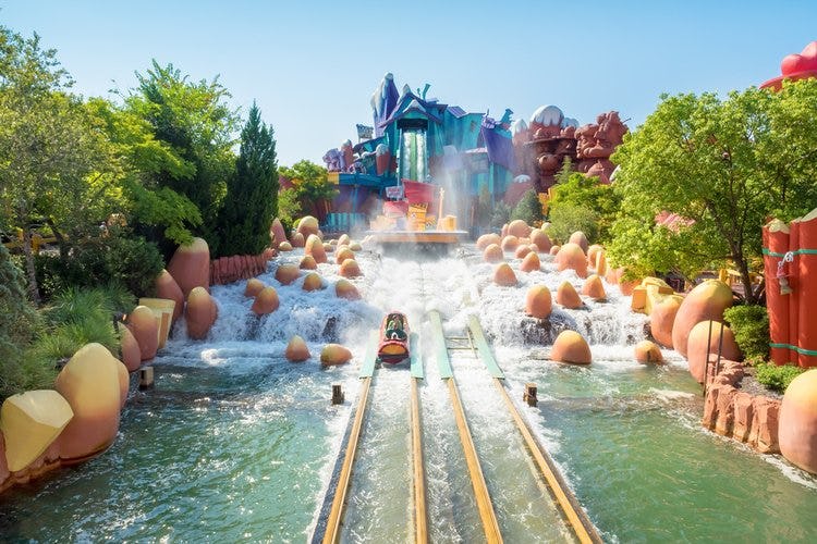 Water ride at Universal Studios