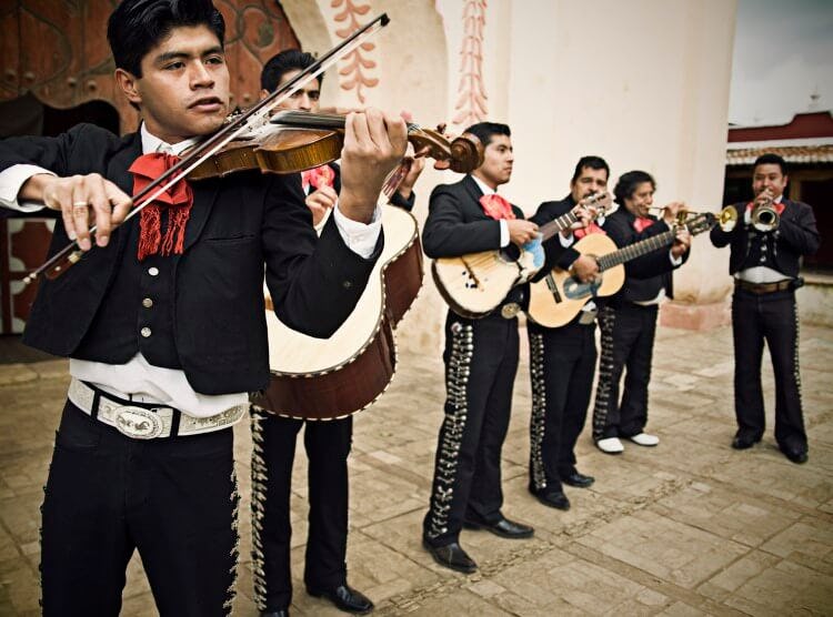 A Mariachi band in Mexico