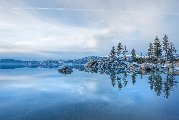 Lake Tahoe in the winter