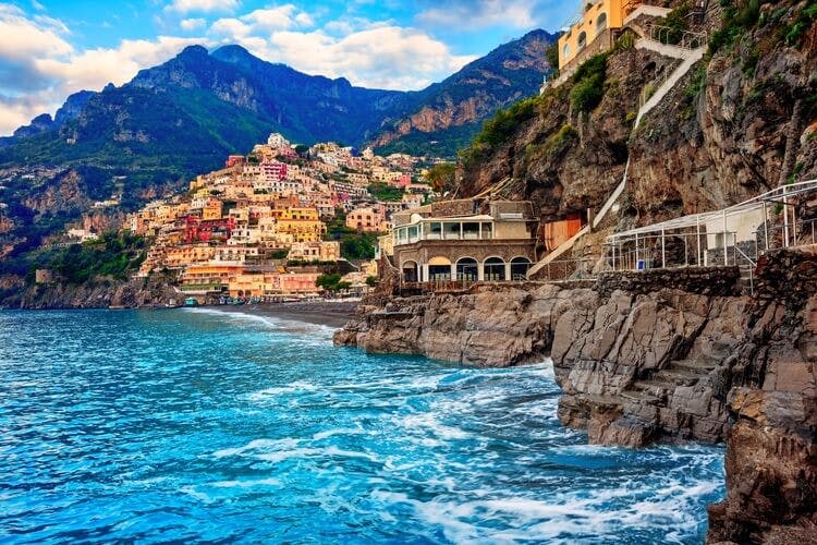 A city on the Amalfi Coast