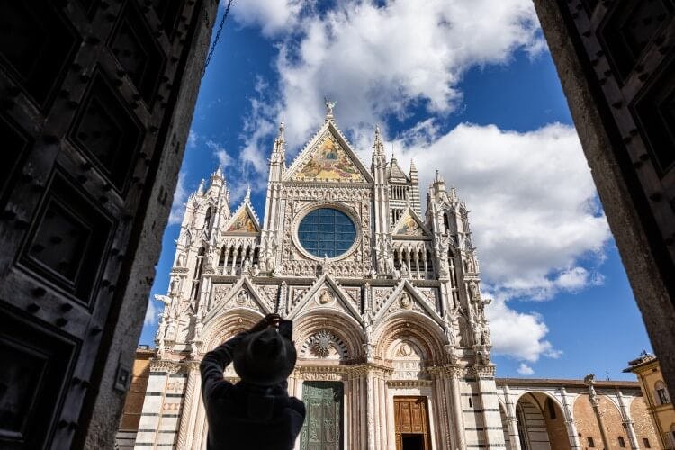 A view of the Duomo di Siena cathedral