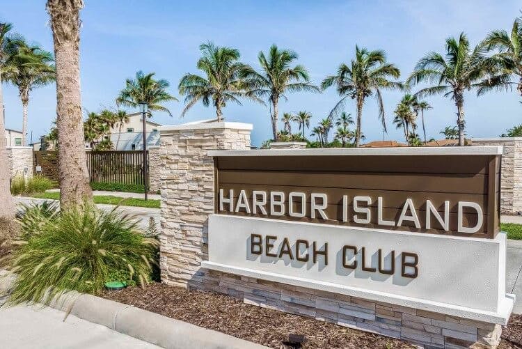 Harbor Island Beach Club sign at entrance